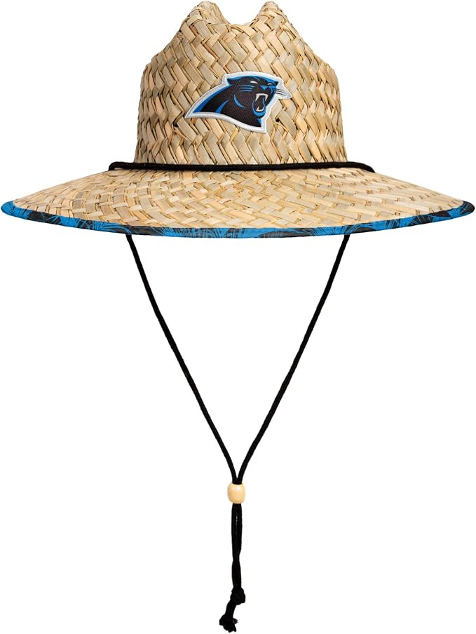 FOCO Men's NCAA College Team Logo Floral Straw Sun Hat