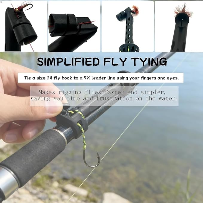2026 New Fly Fishing Magnetic Threader – Rare Earth Magnet Tippet Threader for Small Hooks, Low Light & Poor Eyesight Friendly-2pcs