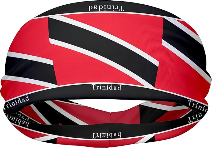 Flag Headbands for Men Women, Moisture Wicking Sweatband Breathable Sports Headwrap, Non-Slip Stretchy Fitness Hair Band