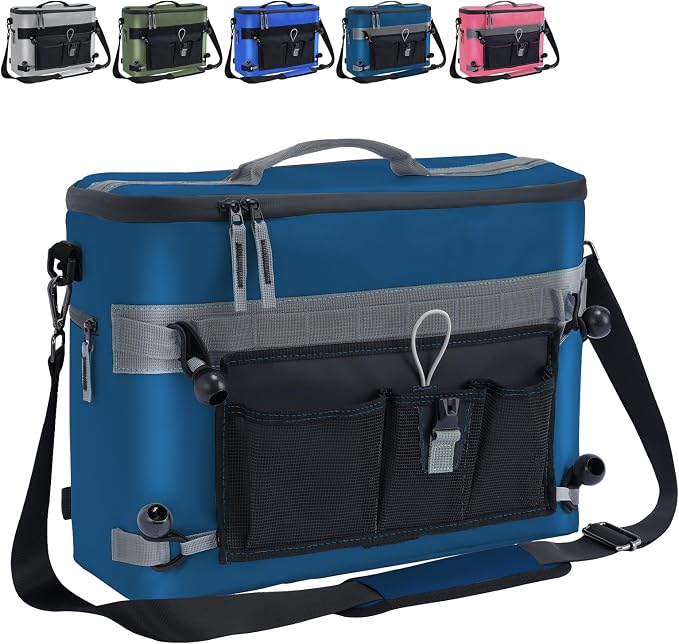 Dreizack Kayak Cooler Behind Seat, Waterproof Cooler for Kayaking,Paddle Board Cooler Compatible with Lawn-Chair Seat Kayak Accessories Cooler Bag Kayak Cooler Tow Behind for Camping Fishing