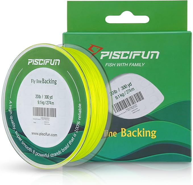Piscifun Fly Line Backing, Braided Fly Backing Line