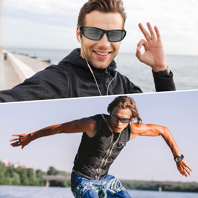 TOODOO 4 Pairs Men Polarized Sunglasses with UV Protection Driving Glasses Sports for Sport Outdoor Activities