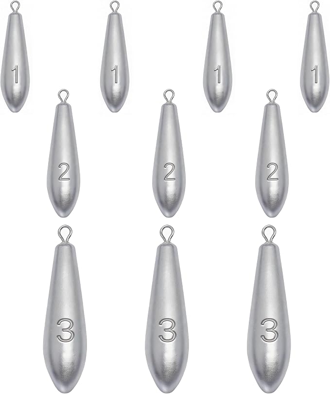 Drop Shot Fishing Weights Sinkers for Saltwater Freshwater Fishing