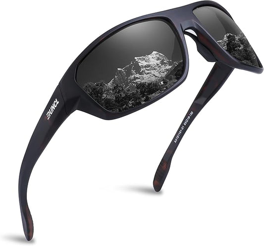 RUNCL Polarized Sports Sunglasses Billy, Fishing Sunglasses UV400 - Ultralight Floating TAC Lens, Anti-seawater Coating