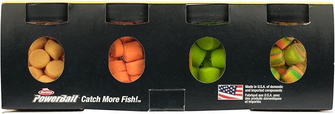 Berkley PowerBait Power Nuggets Fishing Dough Bait, Assorted Colors, Scent Dispersion Technology, Irresistible Scent and Flavor, Moldable and Easy to Use