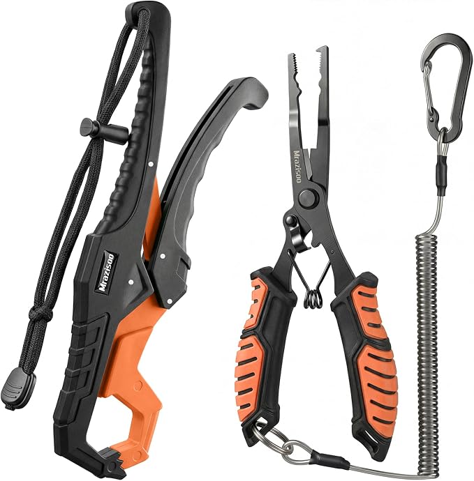 Fishing Tools Kit-Stainless Steel Fishing Pliers, Fish Lip Gripper, Multi-Functional Jaw Anti-Corrosion, Fishmen Must Have Fishing Gear