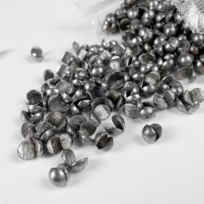 Removable Split-Shot,500Pcs Lead Sinking Split Shots Fishing Sinkers,Fishing Weights Sinkers
