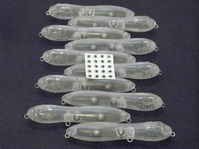 10 Blank Unpainted Minnow Crankbait Topwater Lipless Jerkbait Fishing Lures V3