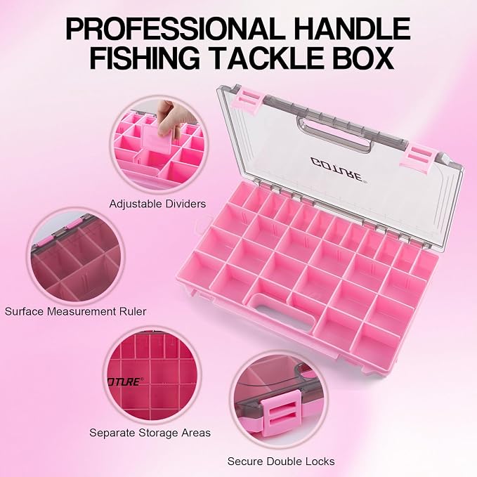 Goture Pink Fishing Rod and Reel Combo with 3700 trays - Spinning Reel Pole with Shimmering Pink Sling Bag - 8FT Telescopic Rod Kit for Starter Travel Saltwater Freshwater