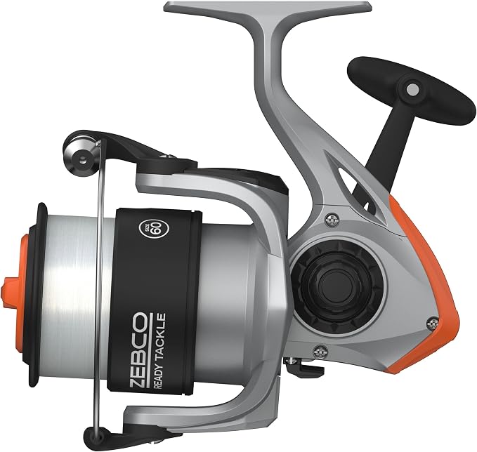 Zebco Ready Tackle Spinning Combo, 5-Foot 6-Inch, 2-Piece Fishing Rod, Size 30 Reel, 8-Pound Line, 29-Piece Tackle Kit