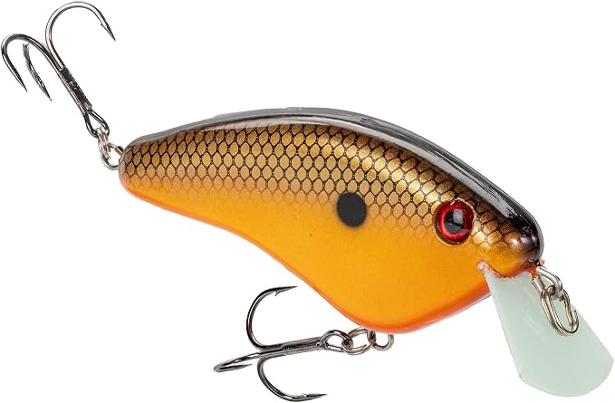 Strike King Hardliner Fishing Lure, Flat Sided Crankbait, Circuit Board Lip, Extra Tight Wobble, Size 4 Treble Hooks