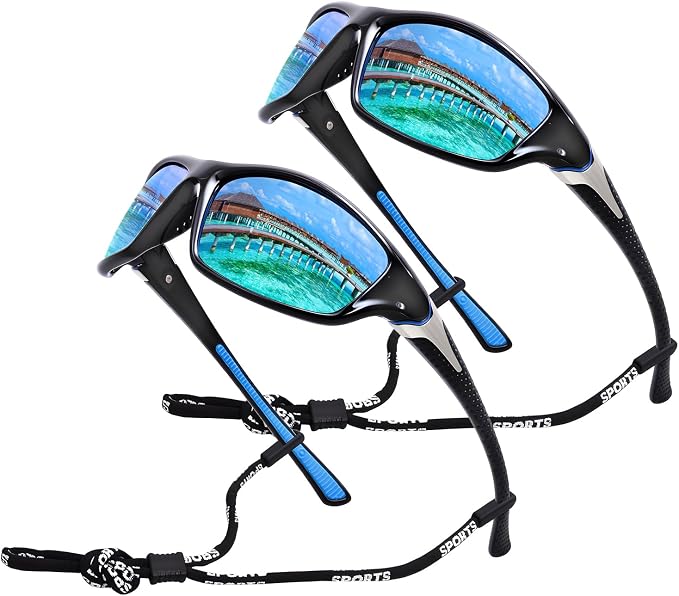 Polarized Sports Sunglasses For Men Women Unbreakable Frame Cycling Driving Fishing UV400 Protection