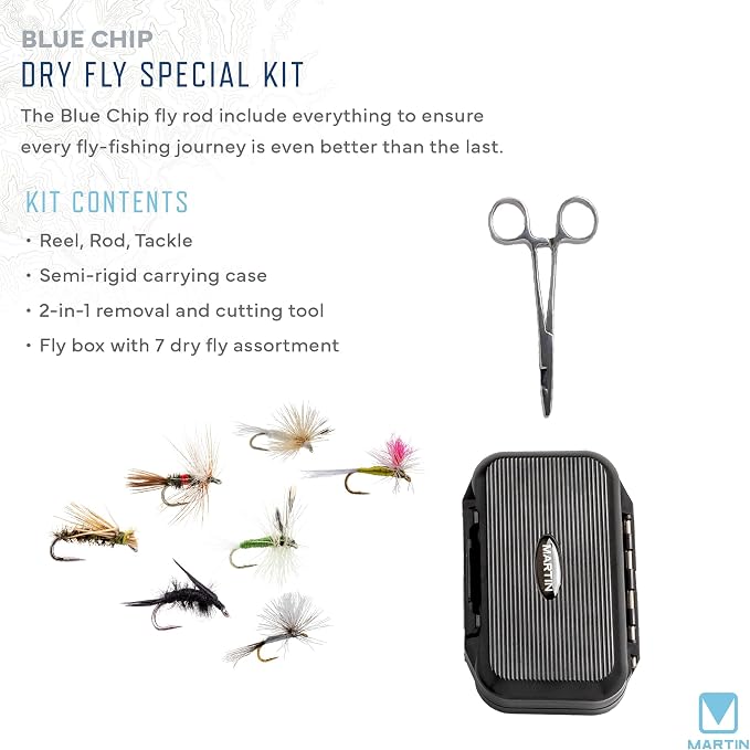 Martin Fly Reel and Fishing Rod Combo Kit