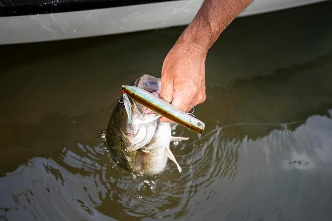 Berkley Choppo Topwater Fishing Lure, MF Bluegill, Size 105, Cupped Propeller Tail for Balance of Sound and Spray, Equipped with Sharp Fusion19TM Hook