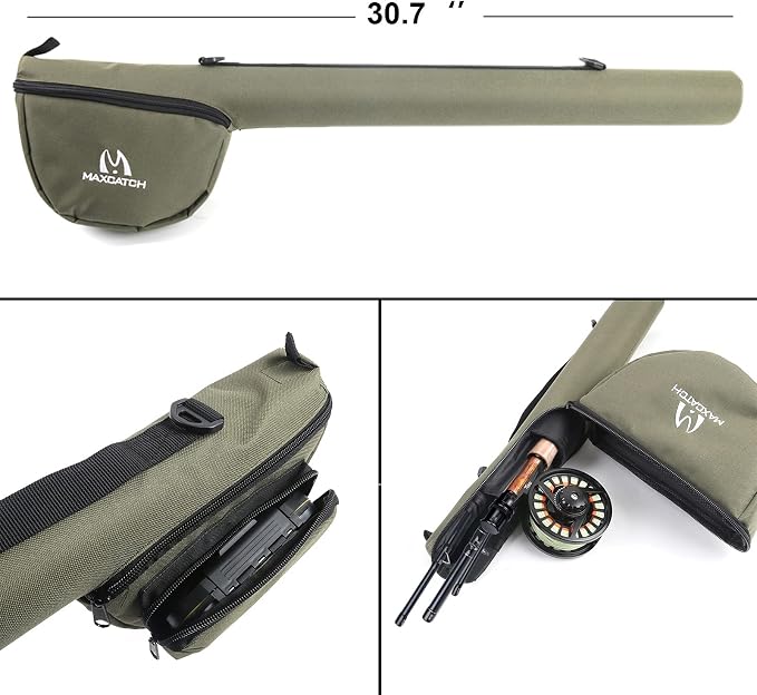 Maxcatch Amigo Fly Fishing Rod and Reel Combo 9FT 4-Piece 4/5/6/7/8 Weight Complete Fishing Outfit