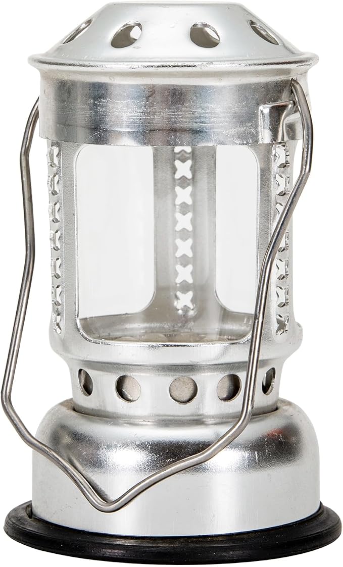 Candle Lantern Hanging Tea Light Lamp for Night Fishing, Lightweight Aluminium Alloy Lantern for Outdoor Camping, Emergency Candle Holder