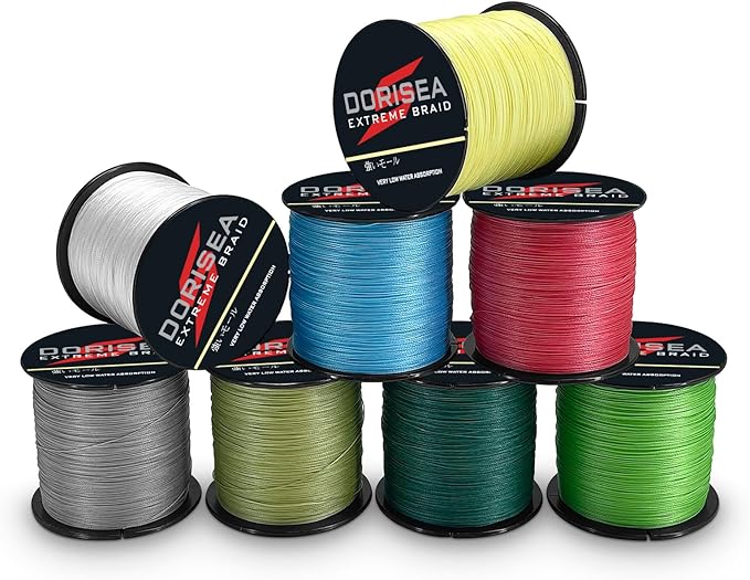 Extreme Braid 100% Pe Moss Green Braided Fishing Line 109Yards-2187Yards 6-550Lb Test Fishing Wire Fishing String Incredible Superline Zero Stretch
