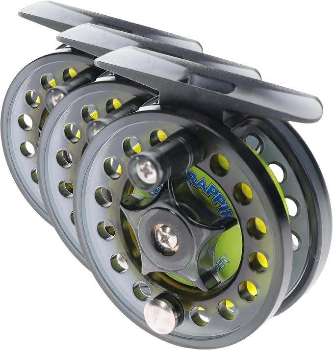 Lew's Crappie Thunder Jigging Fishing Reel, 2 Bearing System, Right-Hand Retrieve, Crappie Thunder Green