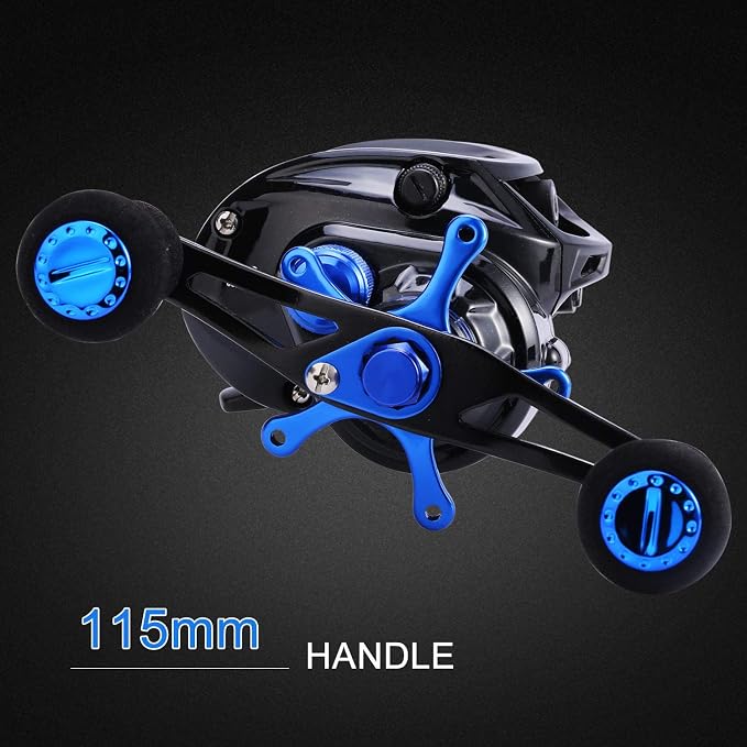 Sougayilang Baitcasting Reel, 7.0:1 Gear Ratio Super Smooth Power, 9 + 1 Shielded Ball Bearings Anti-Corrosion Baitcaster Reel Fishing Reel