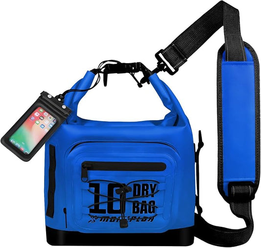 MORXPLOR Dry Bag Waterproof,5L/10L/20L/30L/40L/55L Roll Top Dry Bag Backpack with WaterProof Phone Case for Swim,Kayak