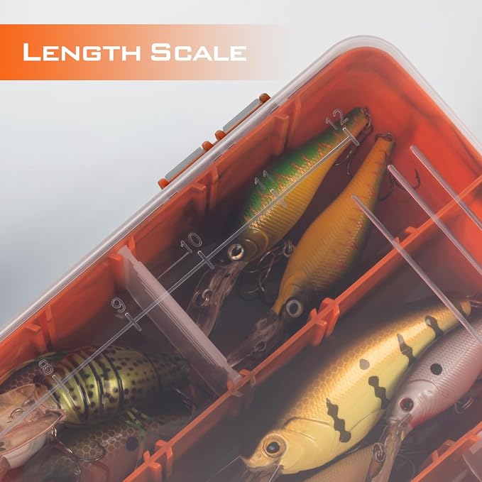 KastKing Tackle Boxes, Plastic Box, Plastic Storage Organizer Box with Removable Dividers - Fishing Tackle Storage - Box Organizer - 2 Packs /4 Packs Tackle Trays - Parts Box