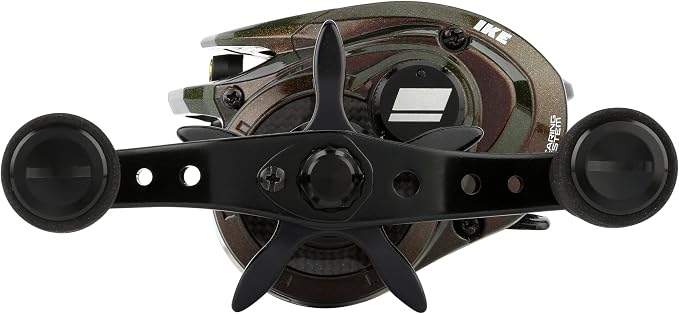 Abu Garcia IKE Signature Low Profile Baitcast Fishing Reel, Reliable Freshwater Reel, Durable & Lightweight Graphite Construction, Infini Brake System
