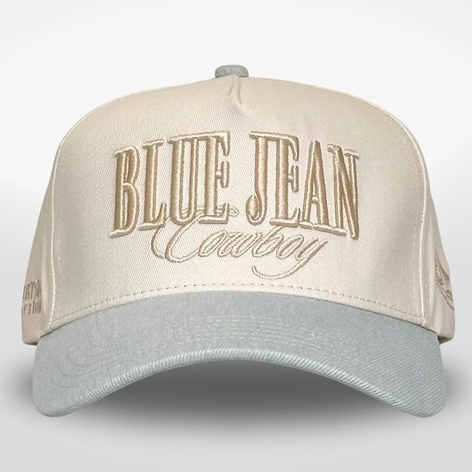 Vintage Western Trucker Hat | Men & Women | Country Cute Caps for Cowgirls Cowboys | Camo Denim Embroidered Cotton | Snapback