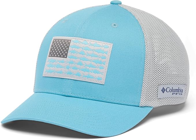 Columbia Unisex Adult PFG Logo Mesh Ball Cap