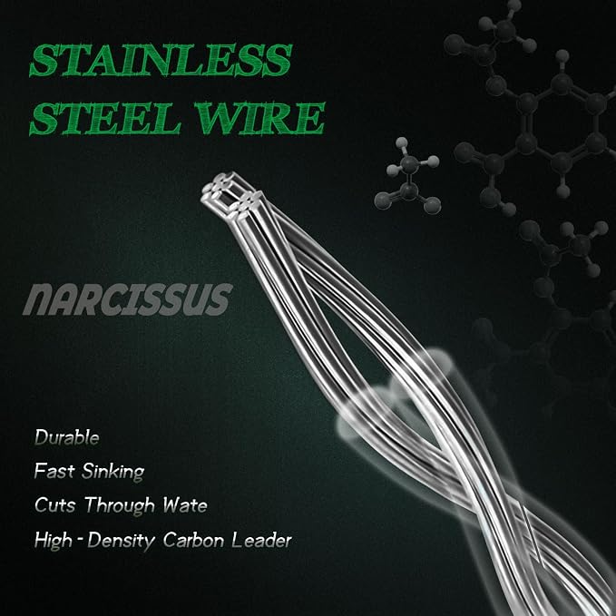 Fishing Wire Leaders 60PCS - 7in/9in/12in Stainless Steel Leaders with Swivels & Snaps for Bass, Pike, Catfish, Carp, Walleye - Saltwater & Freshwater Fishing Gear ﻿