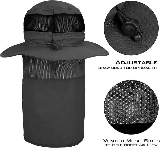 KastKing Sol Armis UPF 50 Boonie Hat - Sun Protection Hat, Fishing Hat, Beach & Hiking Hat, Paddling