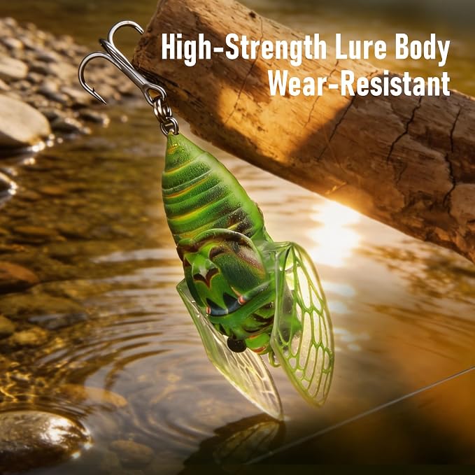 KINGDOM 3PCS Topwater Fishing Lures for Bass Whopper Popper Fishing Lure for Bass Catfish Pike Perch Floating Pencil Bait with Propeller Tail Freshwater/Saltwater