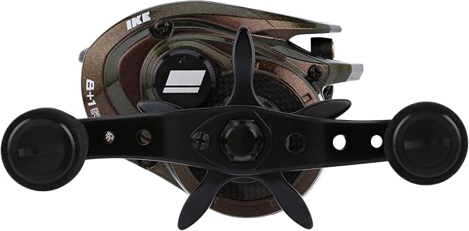 Abu Garcia IKE Signature Low Profile Baitcast Fishing Reel, Reliable Freshwater Reel, Durable & Lightweight Graphite Construction, Infini Brake System