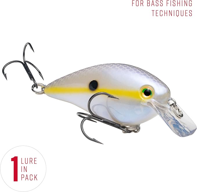 Strike King KVD 1.5 Hard Knock Fishing Lure, 3/8 oz, 3D Lifelike Eyes