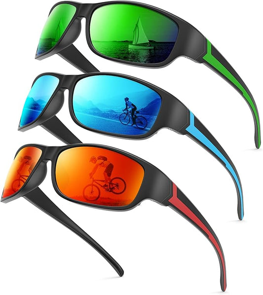 NSSIW Polarized Sunglasses-Men Sports Mens-Sunglasses: Sun Glasses Women Polarized UV400 Protection for Fishing Running Golf