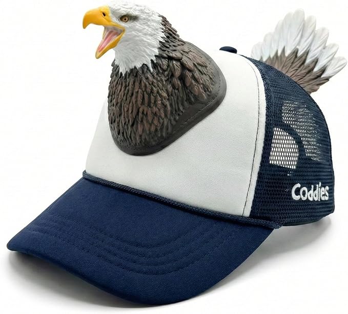 Coddies Bass Fish Hat - Hilarious Novelty Bass Fishing Hat, Perfect Gag Fishing Gift for Anglers, Dads & Fish Enthusiasts
