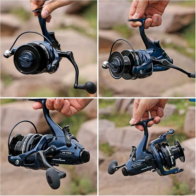 Sougayilang Spinning Fishing Reel 12+1BB Metal Body Smooth Carp Spinning Reels for Saltwater Freshwater Fishing