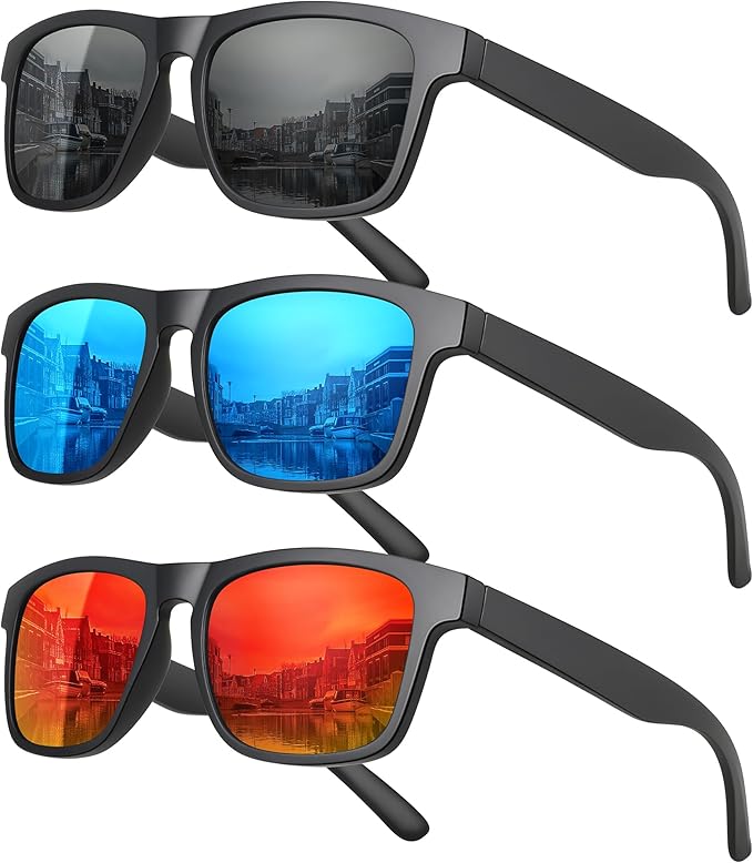 MEETSUN Polarized Sunglasses For Men Women UV Protection Square Frame Sport Fishing Driving Sunglasses