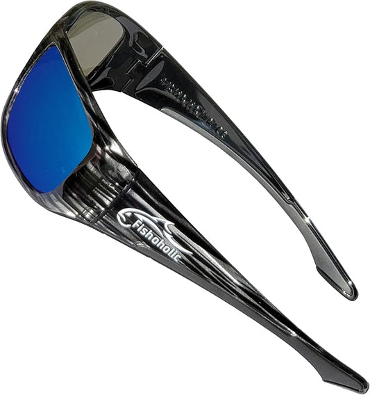 Fishoholic Pro Series Polarized Fishing Sunglasses with Rubber - UV400 Sun Protection Fishing Gift