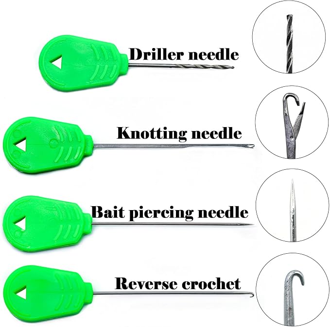 9KM DWLIFE Carp Fishing Bait Hair Rigs for Carp Fishing Fishing Rig Carps Fishing Baits Needle Kit Carp Fishing Equipment