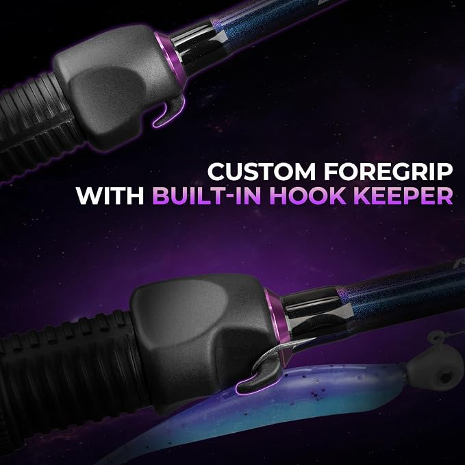 KastKing Royale Legend Pro Technique Bass Fishing Rods, KastFlex IM7 Graphite Blanks, 2-Piece Rod with Extra Tip, SlipLock Technology Handles, PTS Power Transition System, Built-in Hook Keeper