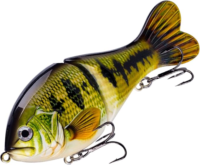Glide Bait, Slow Sinking Swimbait, Topwater Hard Lures for Bass Catfish,Pike Perch, Freshwater or Saltwater