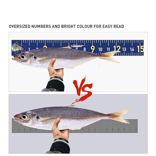 Fishing Ruler for Boat 51" Self-Adhesive Fish Measuring Decals (3 Pack) Waterproof Self Adhesive Measuring Ruler Tape (BU)