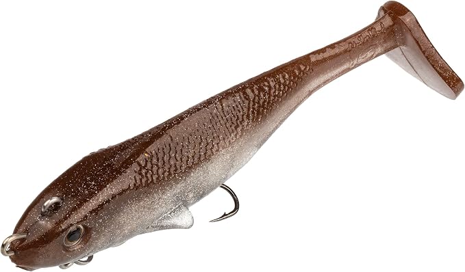Strike King Final Copy Fishing Lure, Pre-Rigged Soft Plastic Swimbait, Free-Swinging Size 4 Treble Hook, Belly Magnetic Hook Keeper, 7/8-Ounce