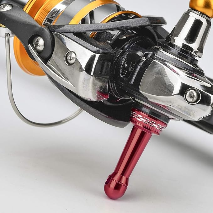 GOMEXUS Fishing Reel Stand for Daiwa 18 Legalis LT 1000-4000, Revros,16 Emeraldas 2508 and Shimano Nasci Sedona Sahara Sienna FE 1000-4000 Spinning Reel Protect 42mm