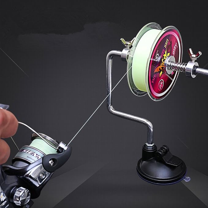 Fishing Line Spooler Silver Reel Winder Spool Tackle Winder spooling Station Winding System Ultimate Line