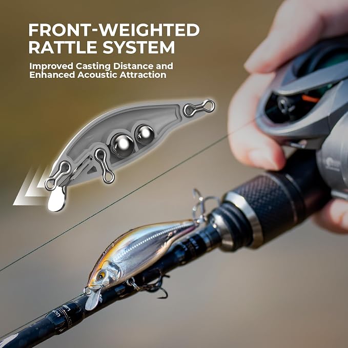 KastKing Superpower Braided Fishing Line and Lure Kit, 4X Braid Line with Hard & Soft Baits, Topwater, Jigs, Rigs&Jerkbaits, Complete Freshwater Fishing Gear Set for Bass,Trout & Walleye,Gift for Men