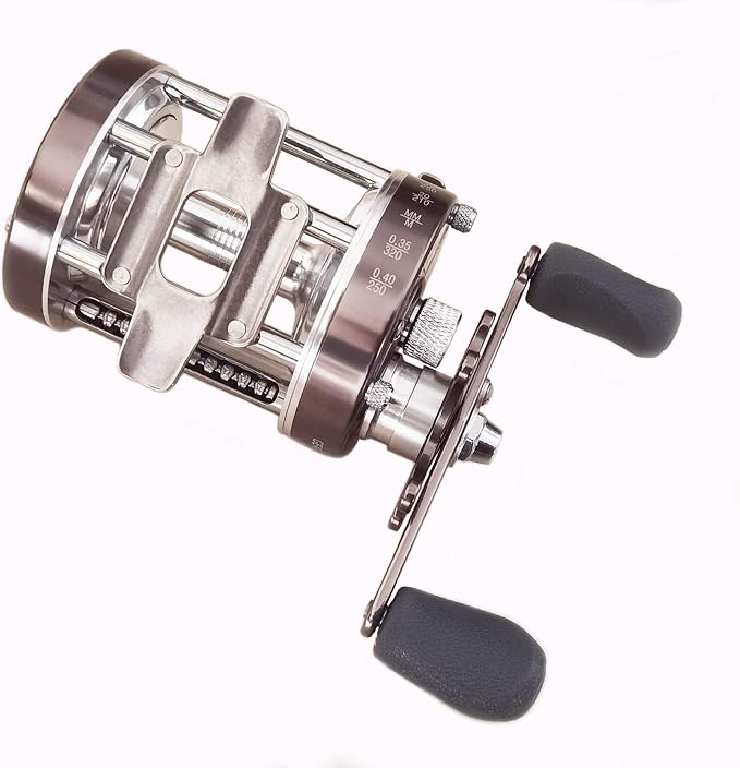 Ming yang Reel CL60 Baitcasting Reel 2+1 BB Right Handed Fishing Gear Ratio 4.2:1 Muskie Catfish Saltwater Fishing Gunsmoke Color, Metal Body, Conventional Casting Reel