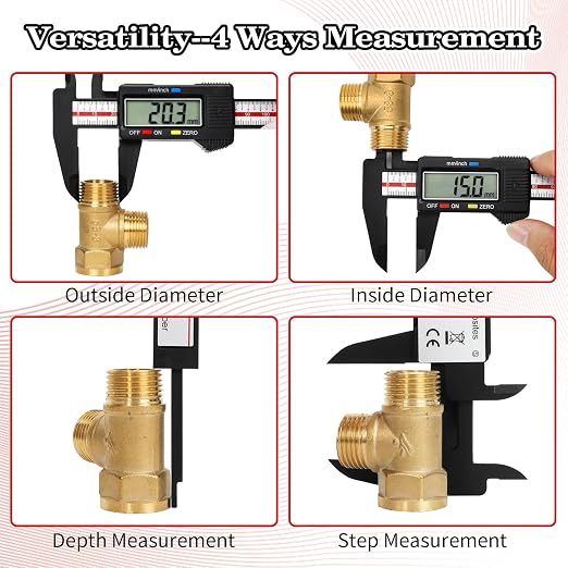 Digital Caliper, Esydon Upgraded Calipers 6 inch, Measuring Tool, Electronic Ruler, with Large LCD Screen, Auto-Off Feature, Inch and Millimeter Conversion, Plastic Case, Perfect for Household, DIY