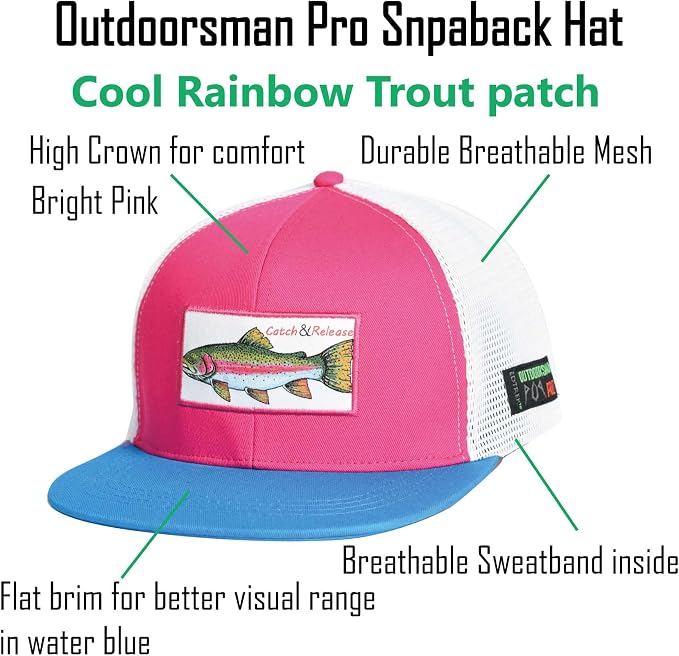 EDTREK Elite Youth Country Hat for Big Kids - Boys Snapback Hat with Flat Brim