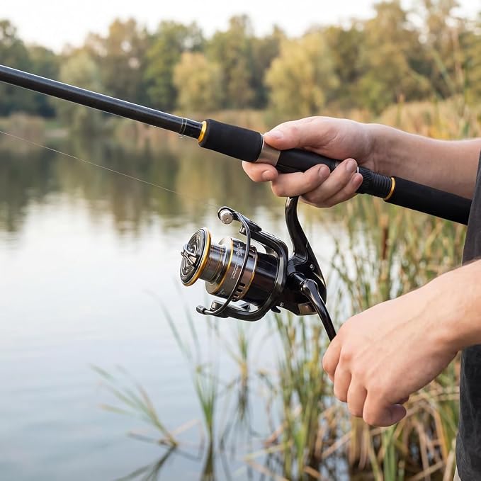 Persei Spinning Fishing Reel - 22LBs Max Drag, 5.2:1 Gear Ratio - Lightweight Ultra Smooth Powerful Saltwater or Freshwater Spinning Fishing Reel, 500 2000 3000 5000 7000 Series